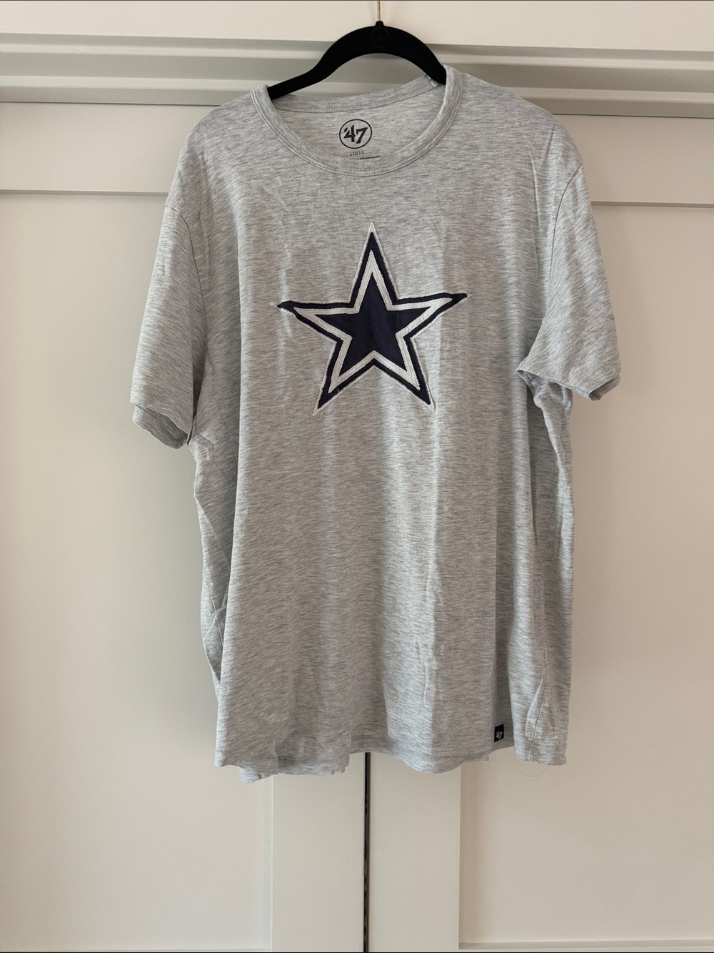47 Brand Gray Dallas Cowboys Graphic Tee